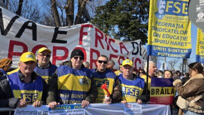 Sindicaliştii din educaţie vor protesta mâine la Guvern şi Parlament
