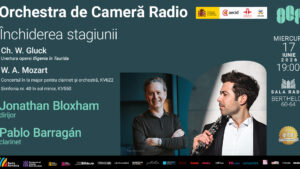 Dirijorul britanic Jonathan Bloxham și clarinetistul spaniol Pablo Barragán închid stagiunea Orchestrei de Cameră Radio
