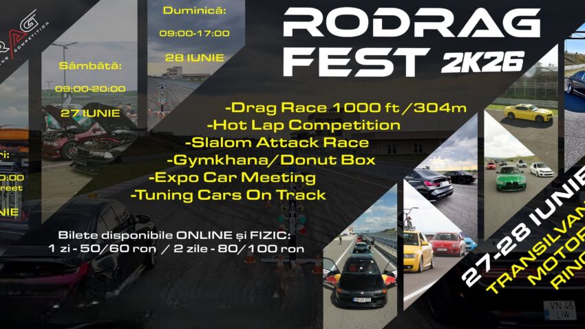 RoDrag FEST Spectacol în Mureș: motoare în viteză și la expoziție