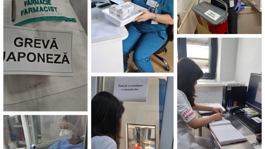 Farmaciştii de la Sindicatul Promedica, intră în grevă japoneză