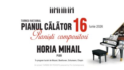 Horia Mihail aduce Pianul Călător la Târgu Mureș pe 24 iunie