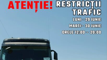 Restricții de circulație pentru autovehicule mai mari de 7,5 tone, din cauza caniculei