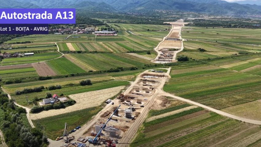 Progres de peste 13% la nodul rutier de la Boița, județul Sibiu