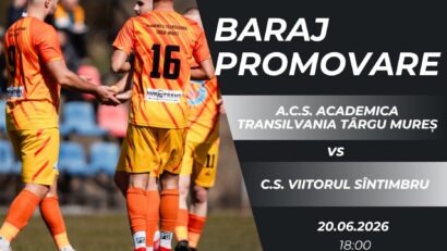Academica Transilvania Târgu Mureş luptă pentru accederea în Liga a III-a