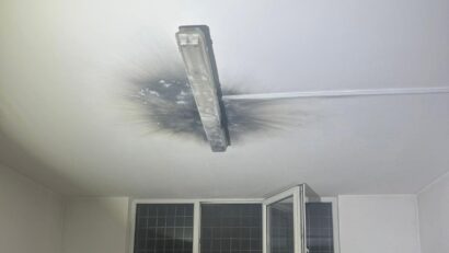 Verificări la Spitalul de Psihiatrie Tulgheş după incendiul provocat de un corp de iluminat
