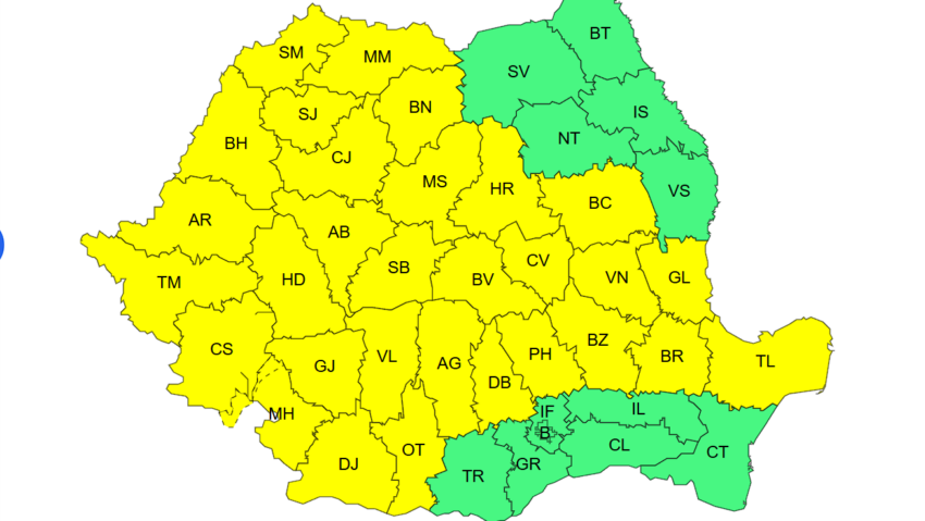 Vremea instabilă se prelungește