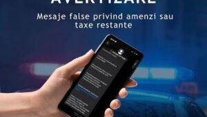 DNSC: SMS-uri frauduloase cu taxe de parcare false