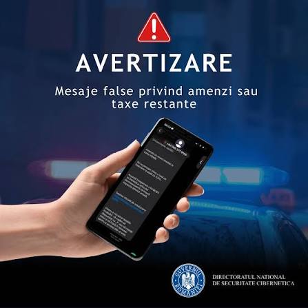DNSC: SMS-uri frauduloase cu taxe de parcare false