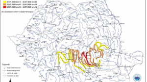 Meteorologii au emis atenţionări de inundaţii pe mai multe râuri
