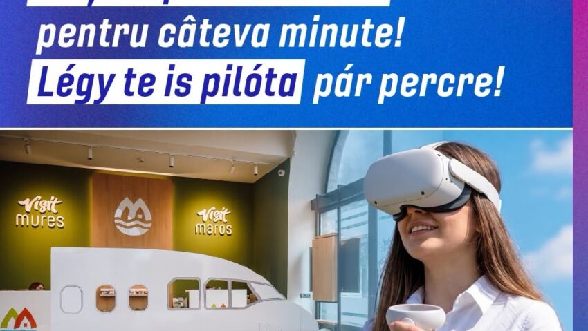 Târgumureșenii invitați să testeze un simulator de zbor în VR