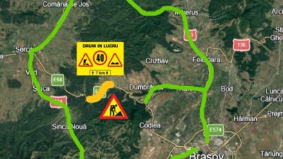 Atenție șoferi! De mâine vor fi restricții de circulație pe DN 1, între Brașov și Făgăraș