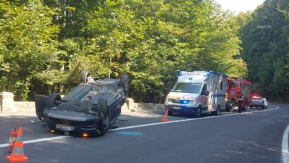 Accident rutier produs pe drumul dintre Brașov și Poiana Brașov