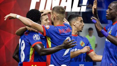 FCSB a revenit în fruntea SuperLigii de fotbal