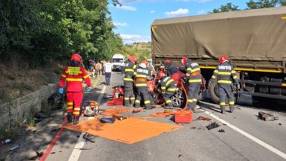 Accident cu 7 victime în localitatea Mihai Viteazu, județul Mureș