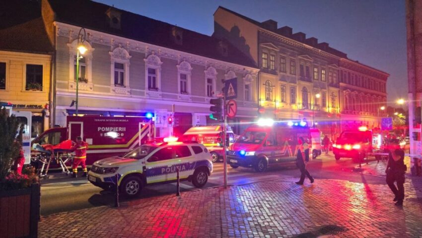 O victimă a accidentului produs în centrul Braşovului, internată la terapie intensivă