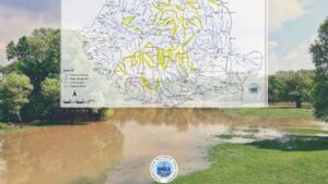 Viituri şi depăşiri ale Cotelor de atenţie pe râuri din 18 bazine hidrografice, până sâmbătă la prânz