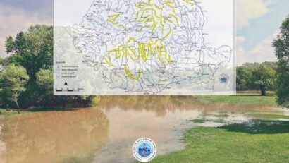 Viituri şi depăşiri ale Cotelor de atenţie pe râuri din 18 bazine hidrografice, până sâmbătă la prânz