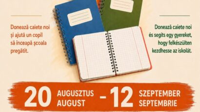 Locuitorii din Târgu Mureş, invitaţi să doneze câte un caiet pentru copiii din medii defavorizate