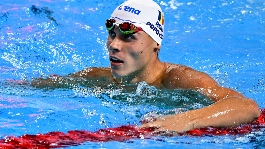 David Popovici, din nou campion european la 100 metri liber