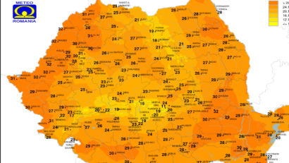 De azi, toată țara este sub avertizări meteo de caniculă