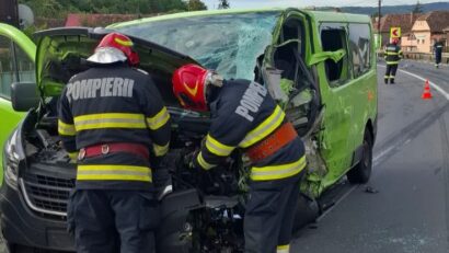 Mureș: accident cu patru victime în Saschiz