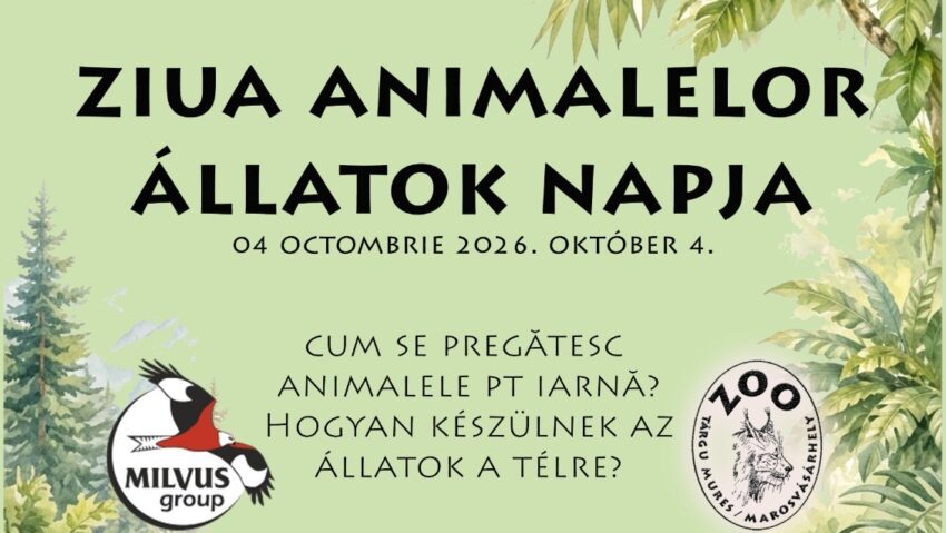Ziua Mondială a Animalelor celebrată la Zoo Târgu Mureș