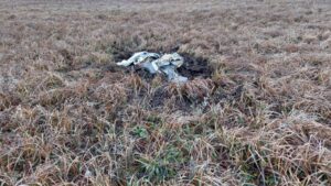Drona identificată în zona Gropeni, județul Brăila, avea o încărcătură explozivă care s-a detonat la impactul cu solul