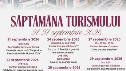 Ziua Mondială a Turismului, sărbătorită în stațiunea Covasna