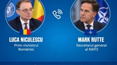 Premierul a discutat cu secretarul general al NATO despre deteriorarea situaţiei de securitate din Marea Neagră
