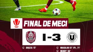 Derby-ul clujean la fotbal, câștigat de „U”
