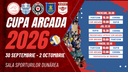 Voleibaliștii brașoveni, victorie cu Partizan Belgrad