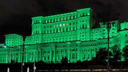 Palatul Parlamentului va fi iluminat în verde mâine, de Ziua Mondială a Sănătăţii Mintale
