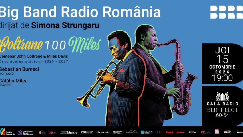 Centenar John Coltrane și Miles Davis aniversat de Big Band-ul Radio România