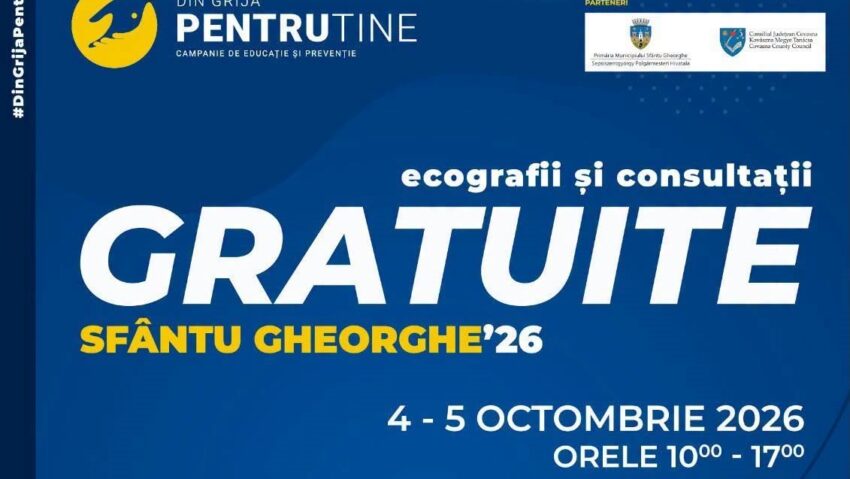 Screening gratuit pentru zeci de specialități medicale, la Sf. Gheorghe