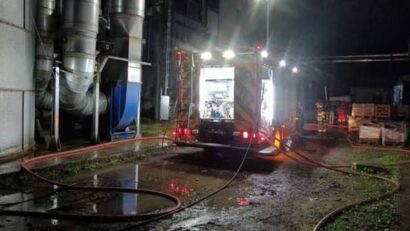 Harghita: Incendiu la un siloz de rumeguş din Miercurea-Ciuc