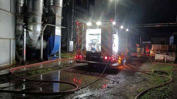 Harghita: Incendiu la un siloz de rumeguş din Miercurea-Ciuc