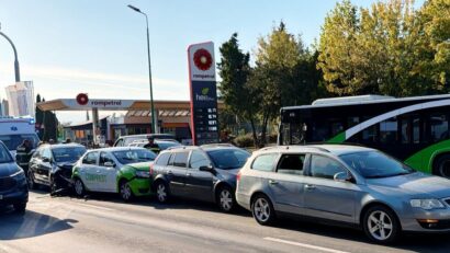 Accident cu patru autovehicule în Brașov