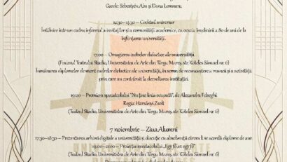 Universitatea de Arte din Târgu Mureș aniversează 80 de ani de la înființare